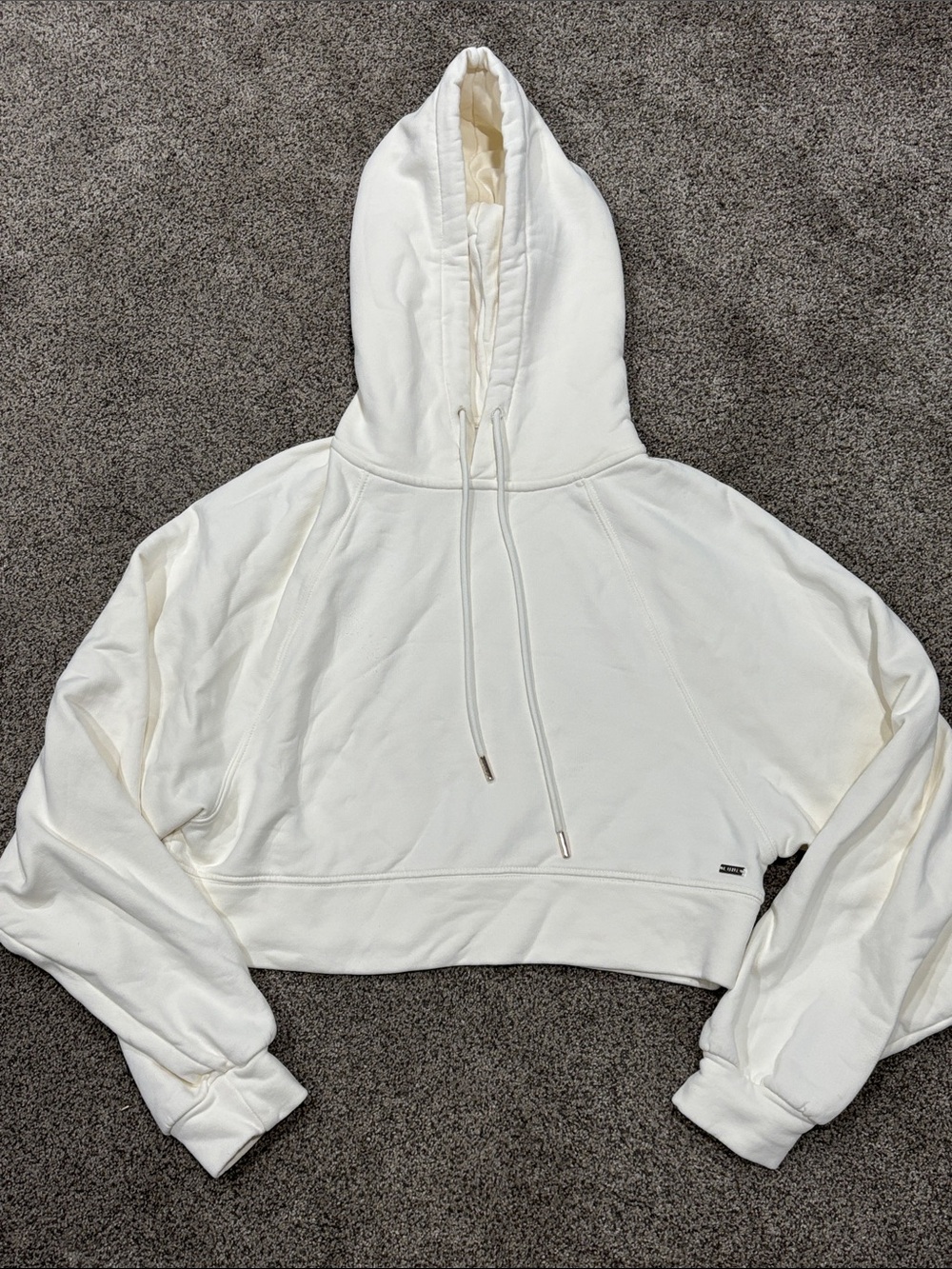 Lune Active Women’s Cream Cropped Hoodie